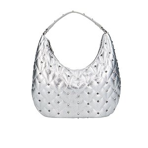 Bolsa Grande Matelassê Metalizada Luiza Barcelos Prata