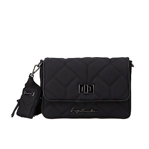 Bolsa Média Clássica Nylon Luiza Barcelos Preto