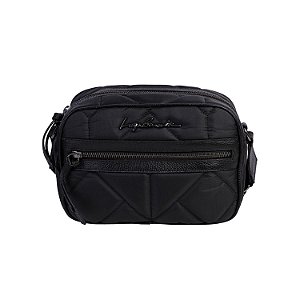Bolsa Média Nylon Matelassê Luiza Barcelos Preto