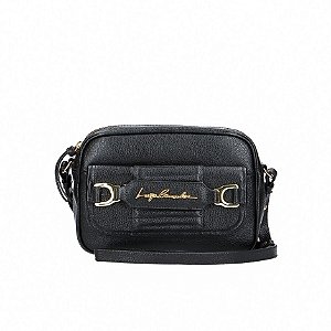 Bolsa Pequena Frontal Couro Luiza Barcelos Preto