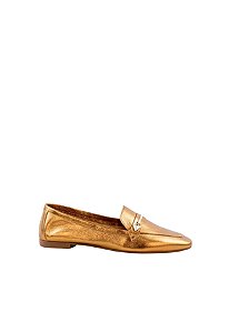 Mocassim Judith Metalizado Momentos 2 Specchio Brand Bronze