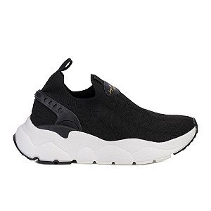 Tênis Feminino Knit Bold Monograma Luiza Barcelos Preto