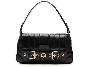 Bolsa Shoulder Grande Lien Fivela Ilhós Vicenza Preto