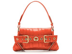 Bolsa Shoulder Média Lien Fivela Ilhós Vicenza Vermelho