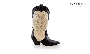 Bota Fernanda Western Salto Bloco Momentos 2 Specchio Brand
