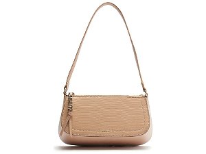 Bolsa Média Tiracolo Texturizada Schutz Nude