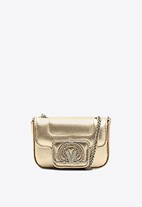 Bolsa Pequena Tiracolo Star Strass Vicenza Dourado