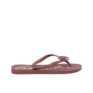Chinelo Aplicação Logomania Luiza Barcelos Marsala