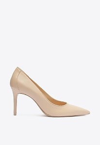 Scarpin Salto Fino Médio Couro Schutz Nude