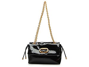 Bolsa Feminina Média Cordova Alça Corrente Logomania Vicenza Preto