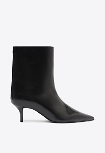 Bota Salto Médio Couro Schutz Preto
