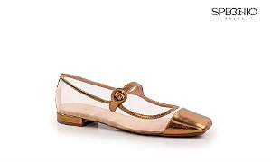 Sapatilha Gina Tela Metalizada Oasis Specchio Brand