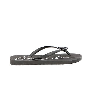 Chinelo Feminino Injetado Logomania Luiza Barcelos Preto