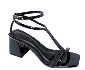 Sandália Taty Fivela Salto Bloco Minimalist Specchio Brand