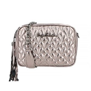 Bolsa Média Clássica Alça Corrente Barbicacho Luiza Barcelos Chumbo