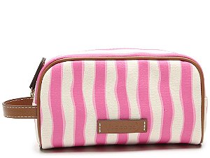 Necessaire Feminina Média Antônia Multimaterial Vicenza Rosa