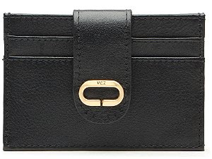 Porta Cartão Feminino Básico Logomania Vicenza Preto