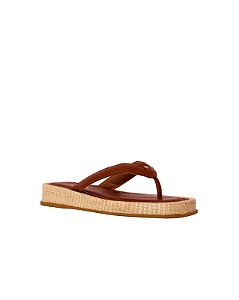 Chinelo Clara Plataforma Palha Alma Specchio Brand