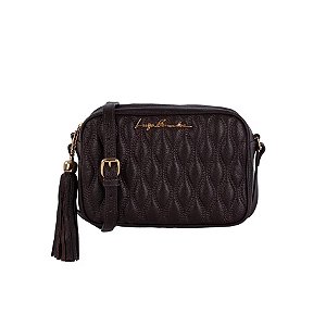 Bolsa Feminina Média Matelassê Alça Tiracolo Luiza Barcelos Coffee