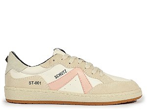 Tênis Feminino Cadarço Multimaterial ST-001 Schutz Branco