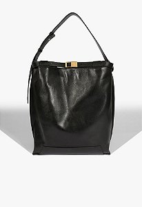 Bolsa Hobo Grande Couro Memphis Schutz Preto