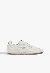 Tenis Ballet Couro Cadarço Flexivel Shutz Branco