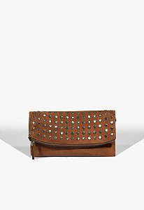 Bolsa Tiracolo Média Camurça Geometric Schutz Marrom