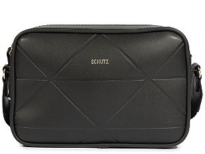 Bolsa Pequena Tiracolo Couro Triangulo Schutz Preto