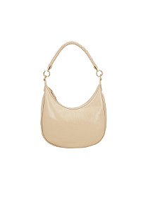 Bolsa Feminina Alça Trançada Hobo Atenas Luiza Barcelos Off White