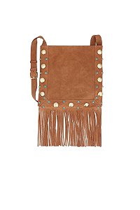 Bolsa Grande Camurça Tiras Ilhós Luiza Barcelos Camel