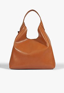 Bolsa Grande Hobo Couro Iga Corrente Schutz Camel