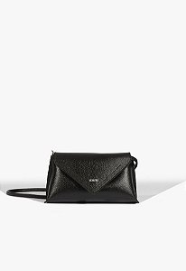 Bolsa Pequena Tiracolo Couro Meli Corrente Schutz Preto