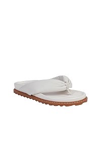 Papete de Dedo Couro Tiras Pillow Luiza Barcelos Off White