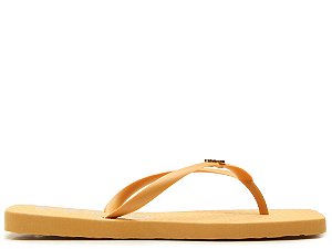 Chinelo Feminino Flat Bico Quadrado Vicenza Laranja