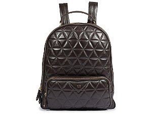 Mochila Feminina Grande Couro Metalassê Schutz Coffee