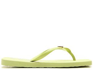 Chinelo Feminino Flat Bico Quadrado Vicenza Verde