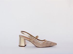 Scarpin Mari Slingback Tela Verano Specchio Brand