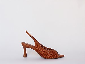 Scarpin Larissa Tresse Bico Salto Fino Verano Specchio Brand