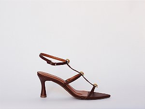 Tamanco Sandra Bico Folha Aplicação Verano Specchio Brand