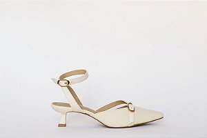 Scarpin Isis Salto Baixo Fivelas Tiras Verano Specchio Brand