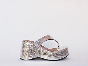Tamanco Malu Flat Croco Verano Specchio Brand