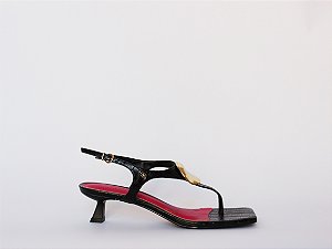 Sandália Diane Croco Aplicação Verano Specchio Brand