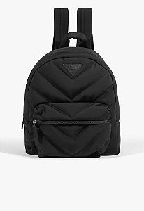 Mochila Feminina Grande Nylon Logomania Schutz Preto