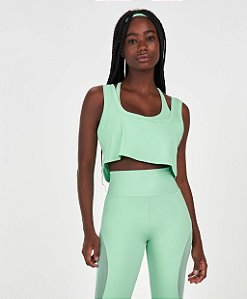 Regata Feminina Super Cropped Frente e Costas Alto Giro Colors