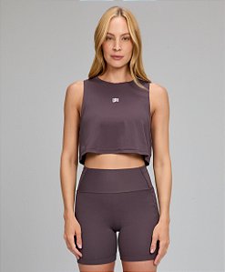 Regata Feminina Cropped Refletivos Alto Giro