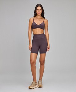 Bermuda Feminina Eterna com Bolso Alto Giro