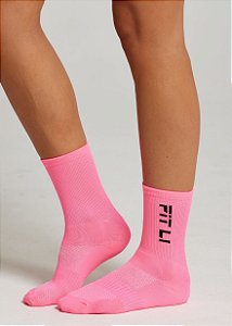 Meia Cano Medio Runner Fit Li Colors