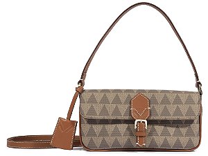 Bolsa Shoulder Média Fivela Triangle Schutz Camel