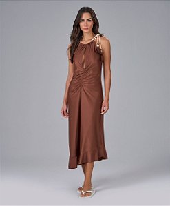 Saida de Praia Feminina Drapeada Glam Alto Giro