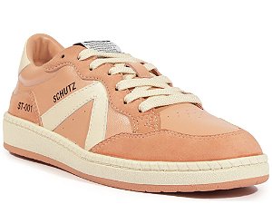 Tênis Feminino Cadarço Multimaterial ST-001 Schutz Rosa